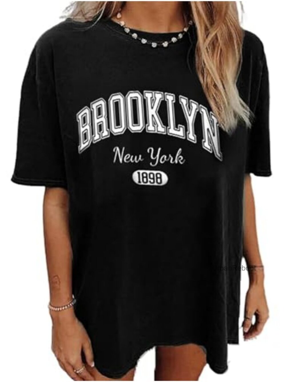 Oversized Graphic Tee Short Sleeve Crew Neck Loose Fit Casual Summer T-Shirt